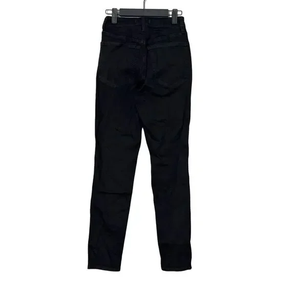 NWT Madewell Curvy 10" High-Rise Skinny Jeans in Black Frost Size 24
